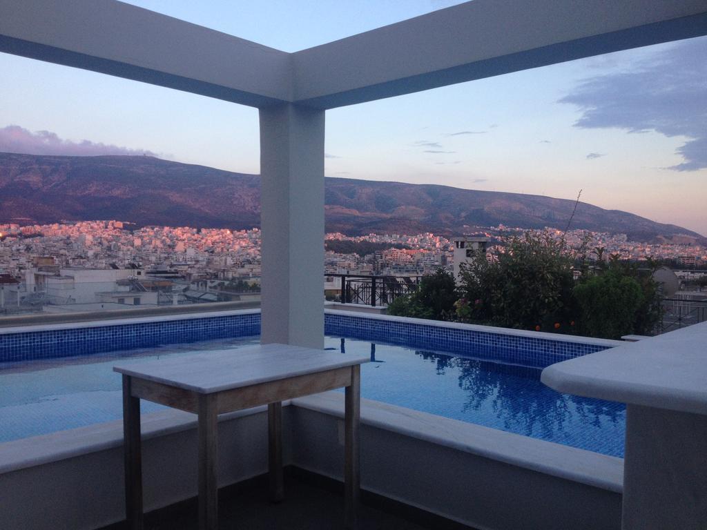 Apartmán Athens Lycabettus Hill Penthouse, Private Roof Garden & Pool Exteriér fotografie