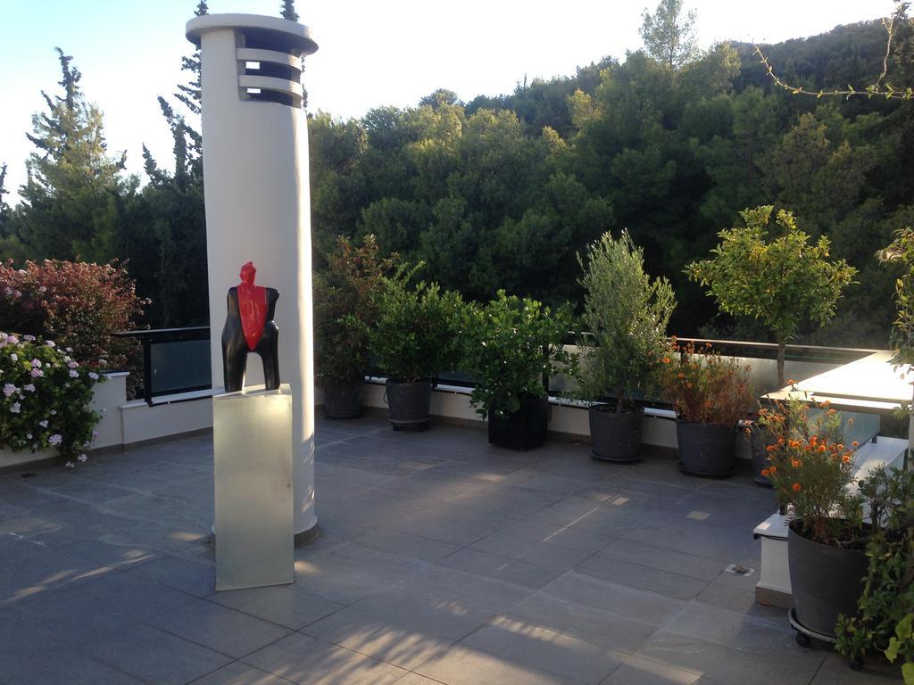 Apartmán Athens Lycabettus Hill Penthouse, Private Roof Garden & Pool Exteriér fotografie