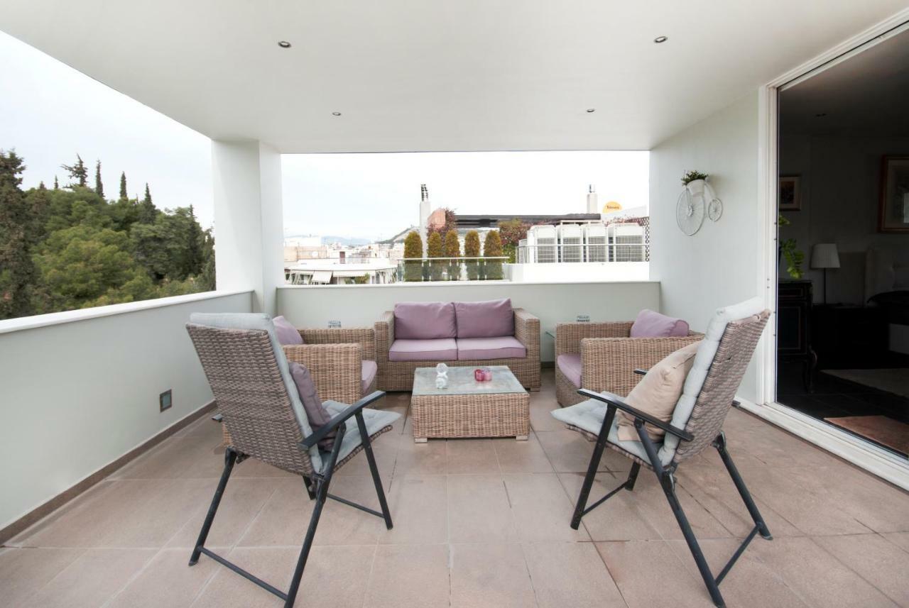 Apartmán Athens Lycabettus Hill Penthouse, Private Roof Garden & Pool Exteriér fotografie