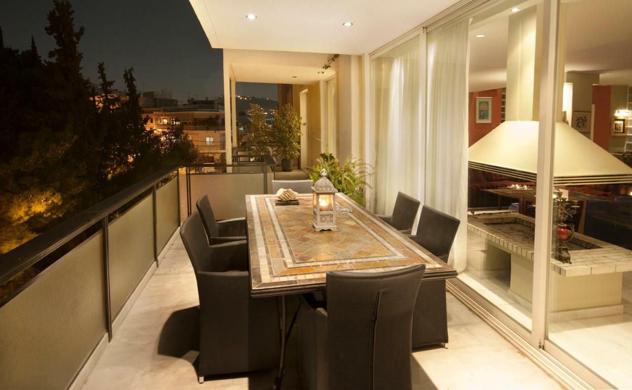 Apartmán Athens Lycabettus Hill Penthouse, Private Roof Garden & Pool Exteriér fotografie